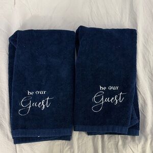 Navy Blue Guest Towels